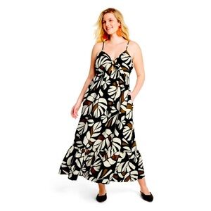 Tabitha Women's Midi Dress Neutral Botanical Print
Sleeveless  XXS
